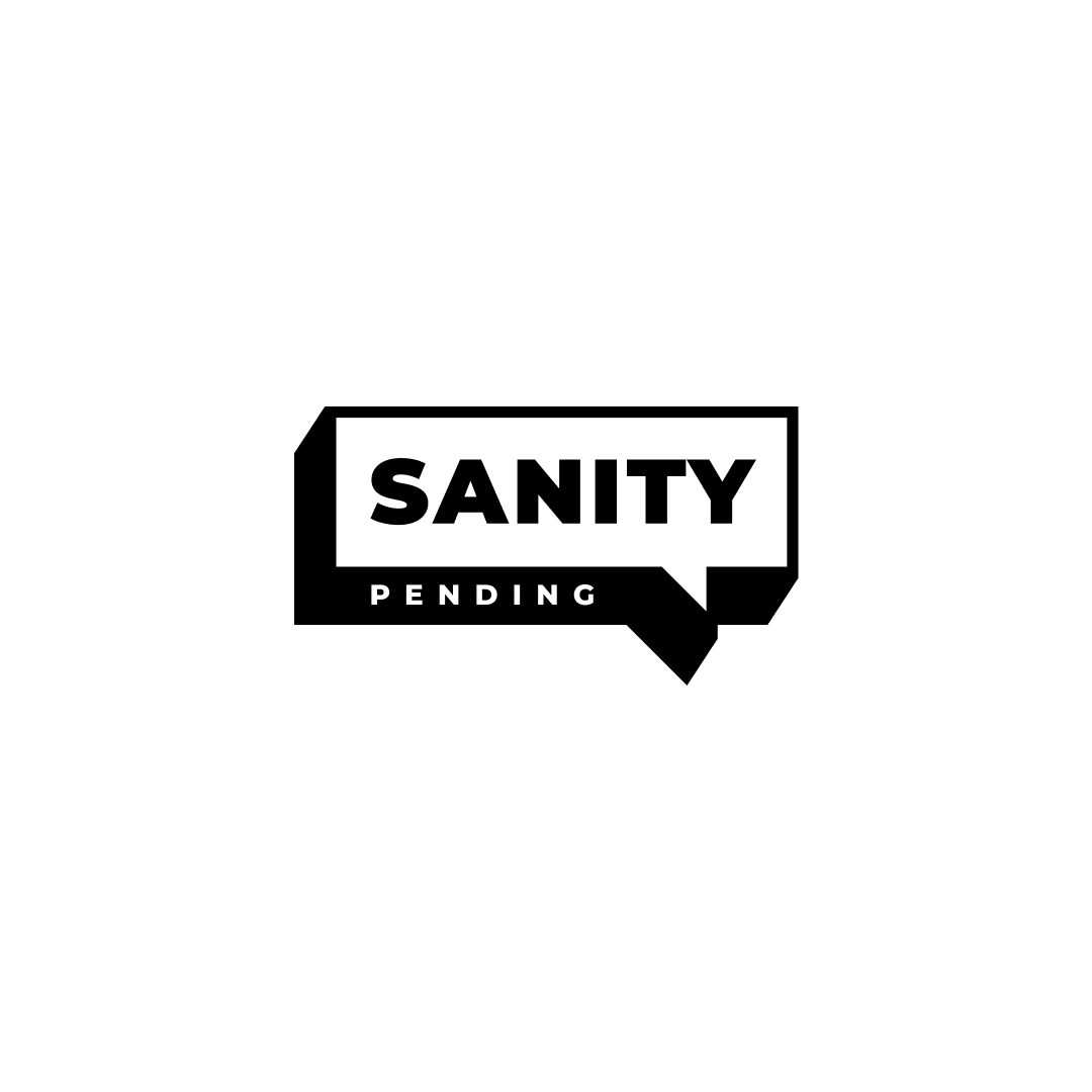Sanity Pending logo in black