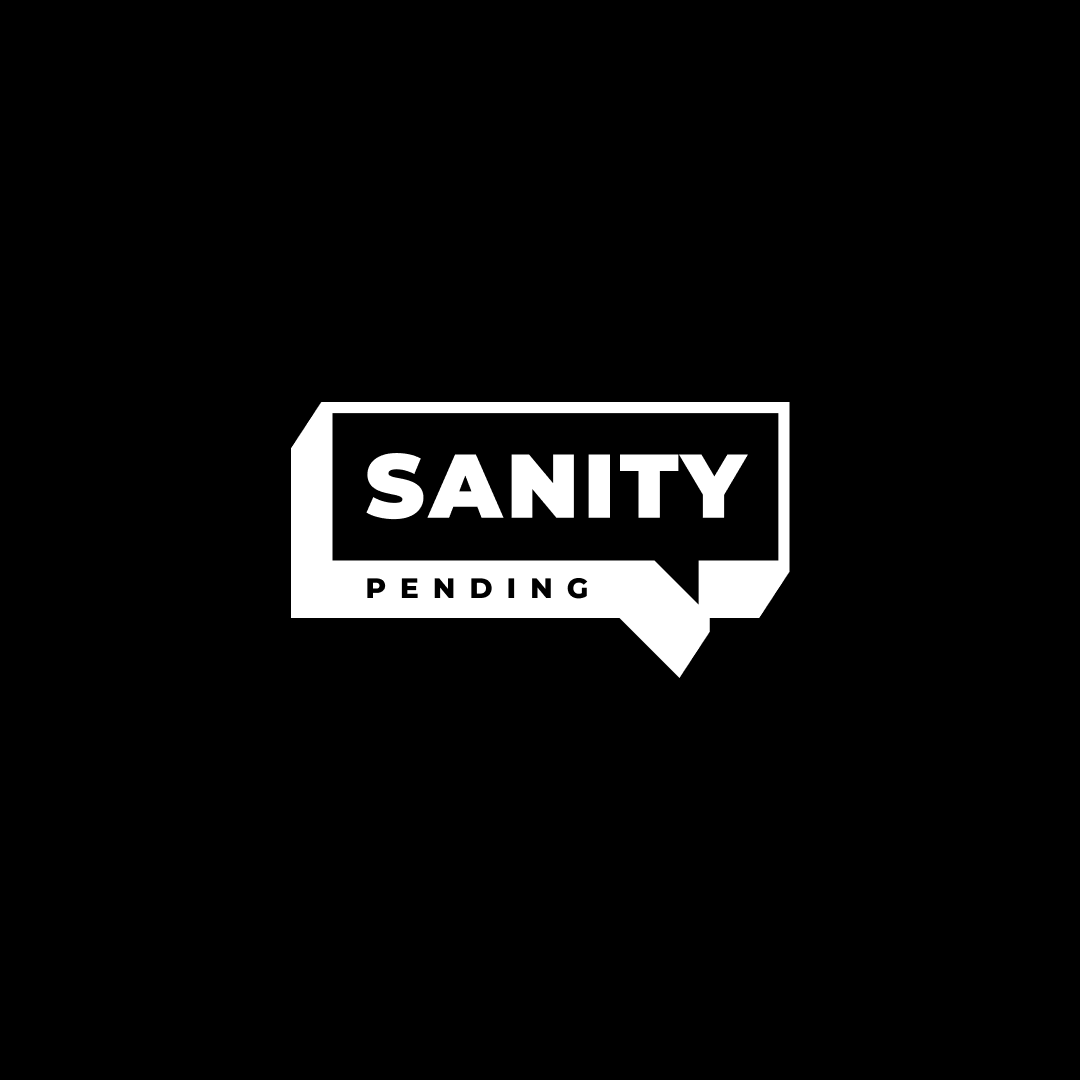 Sanity Pending logo in white